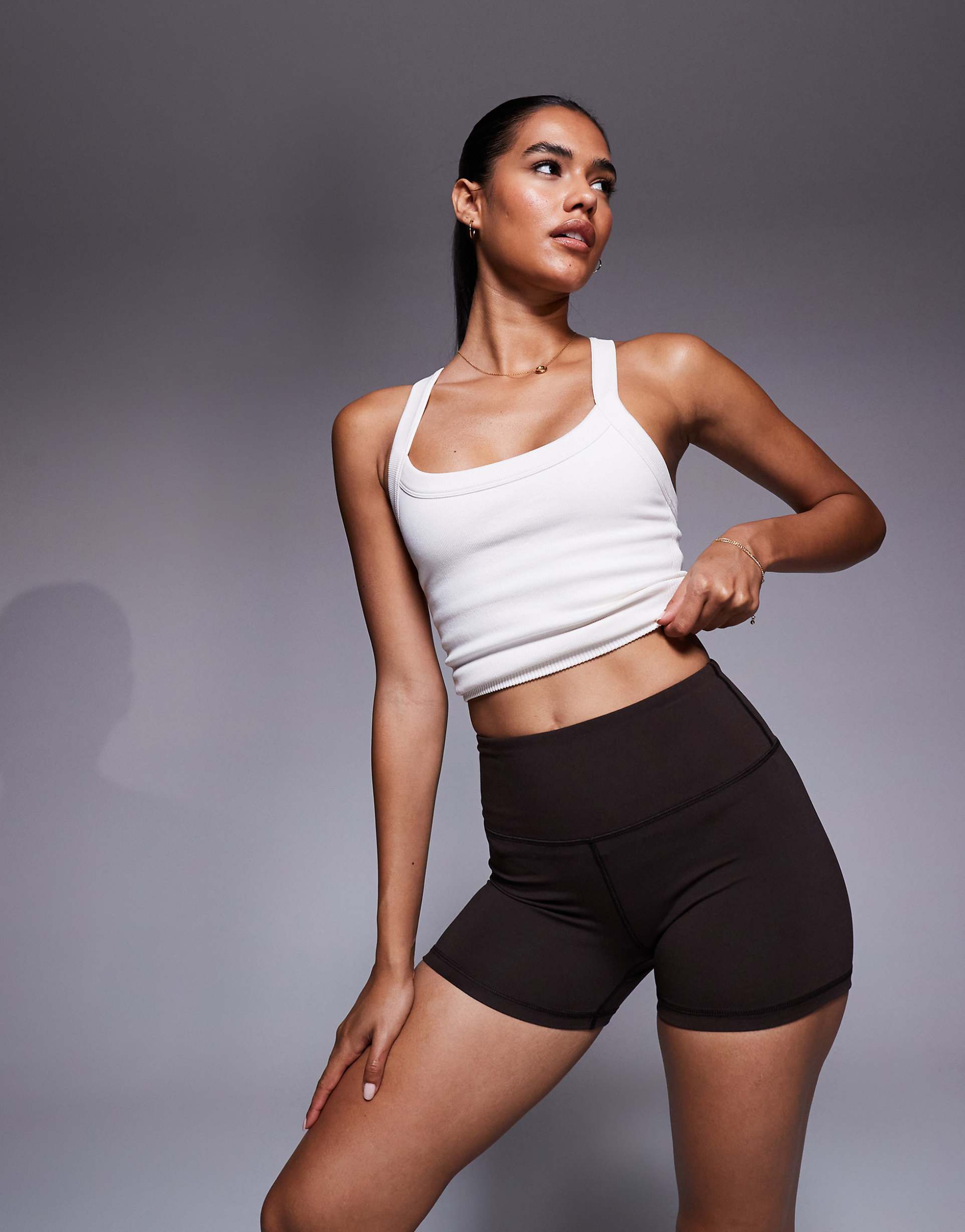 Women’s Chocolate High Waist Booty Shorts