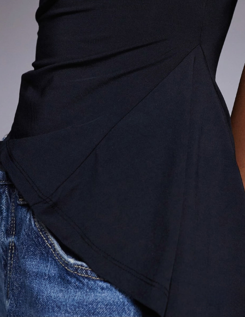 black tank top, slash neck top, sleeveless blouse, women’s fashion UK, chic casual