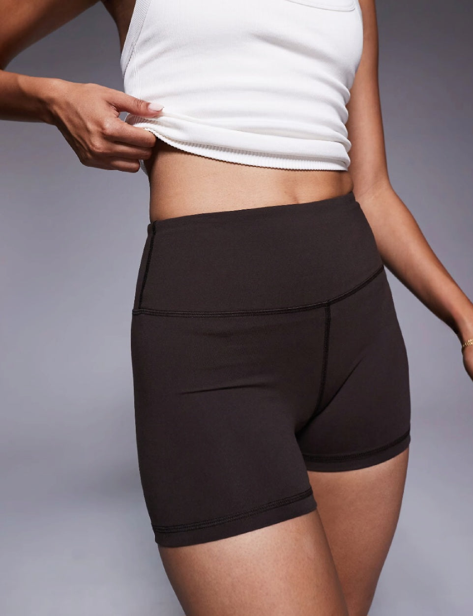 Women’s Chocolate High Waist Booty Shorts